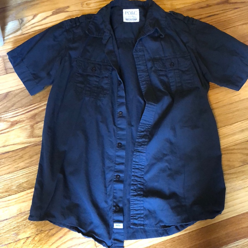 Men’s black button down